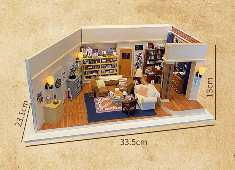 Joey's Apartment DIY Miniature House Kit