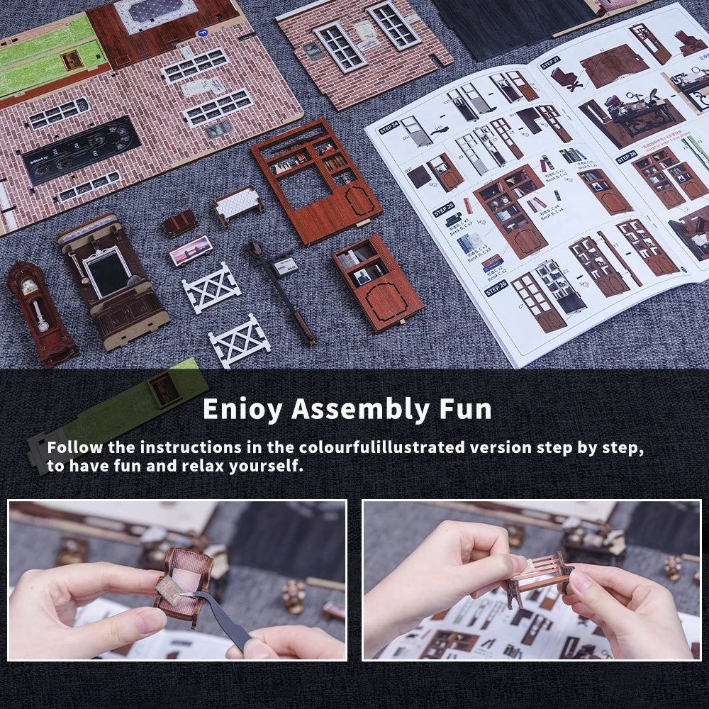 CUTEBEE Book Nook Kit Sets