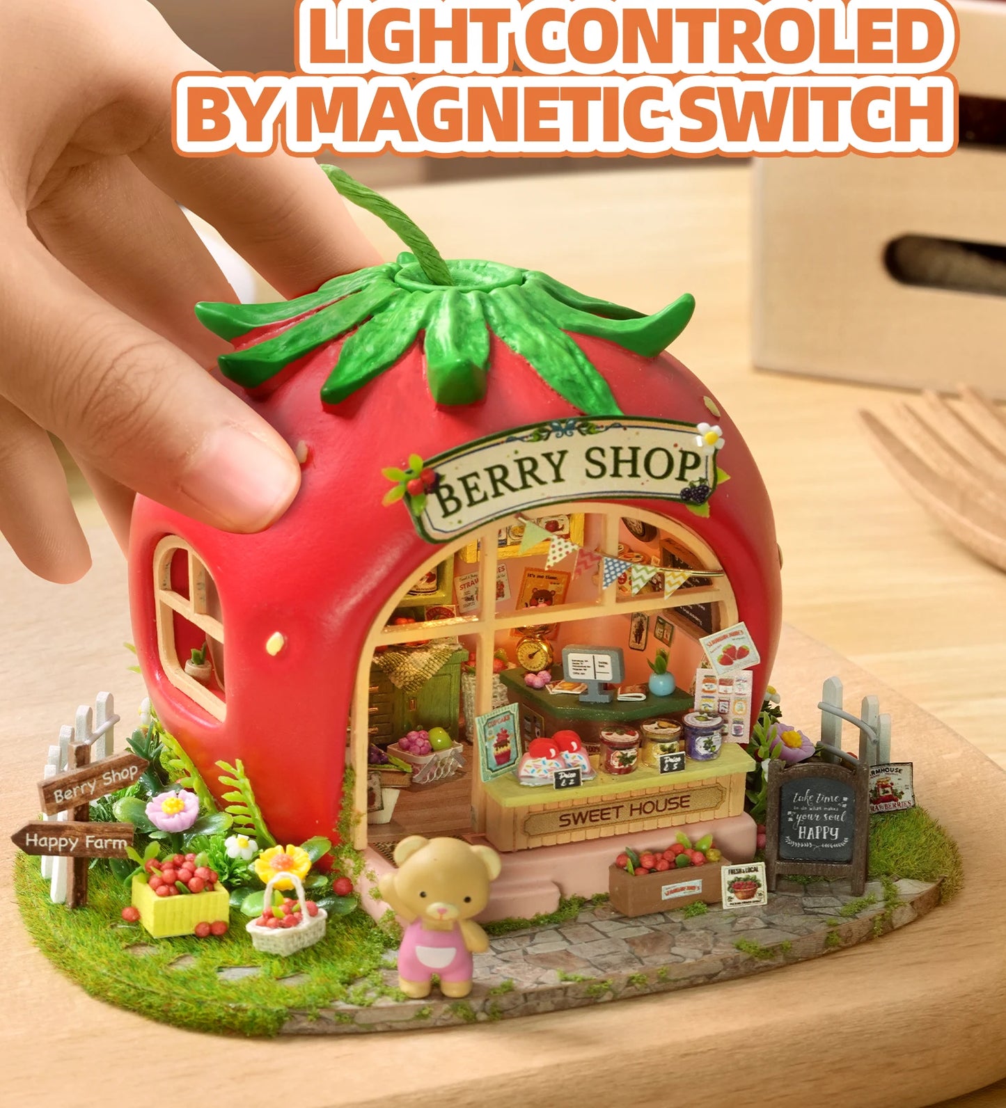 Wooden Miniature Furniture miniature house kit – lifestyle shot