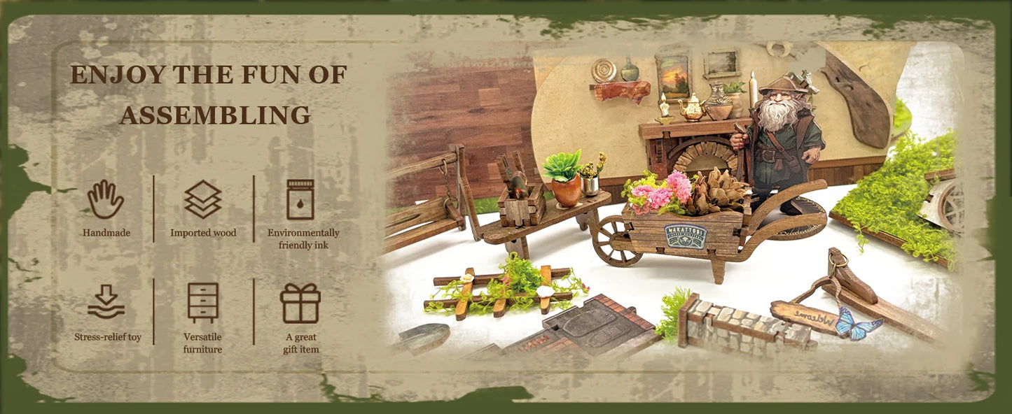 Magic Ring House DIY Book Nook Kit (Hobbit Style Miniature)