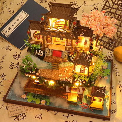 Big Chinese Garden DIY Dollhouse Kit