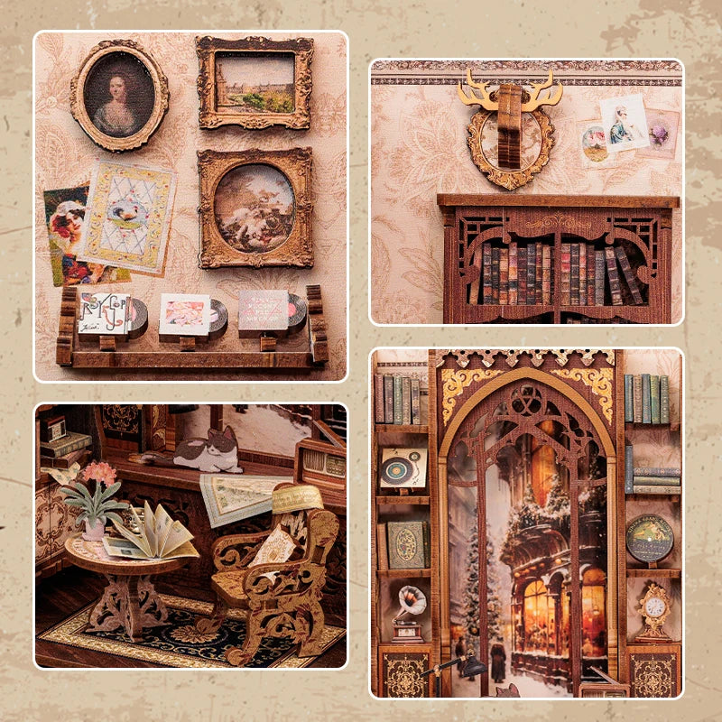 Owl Bookstore DIY Booknook Kit
