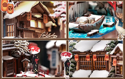 Kyoto Snow Whisper Miniature book nook kit – view 15