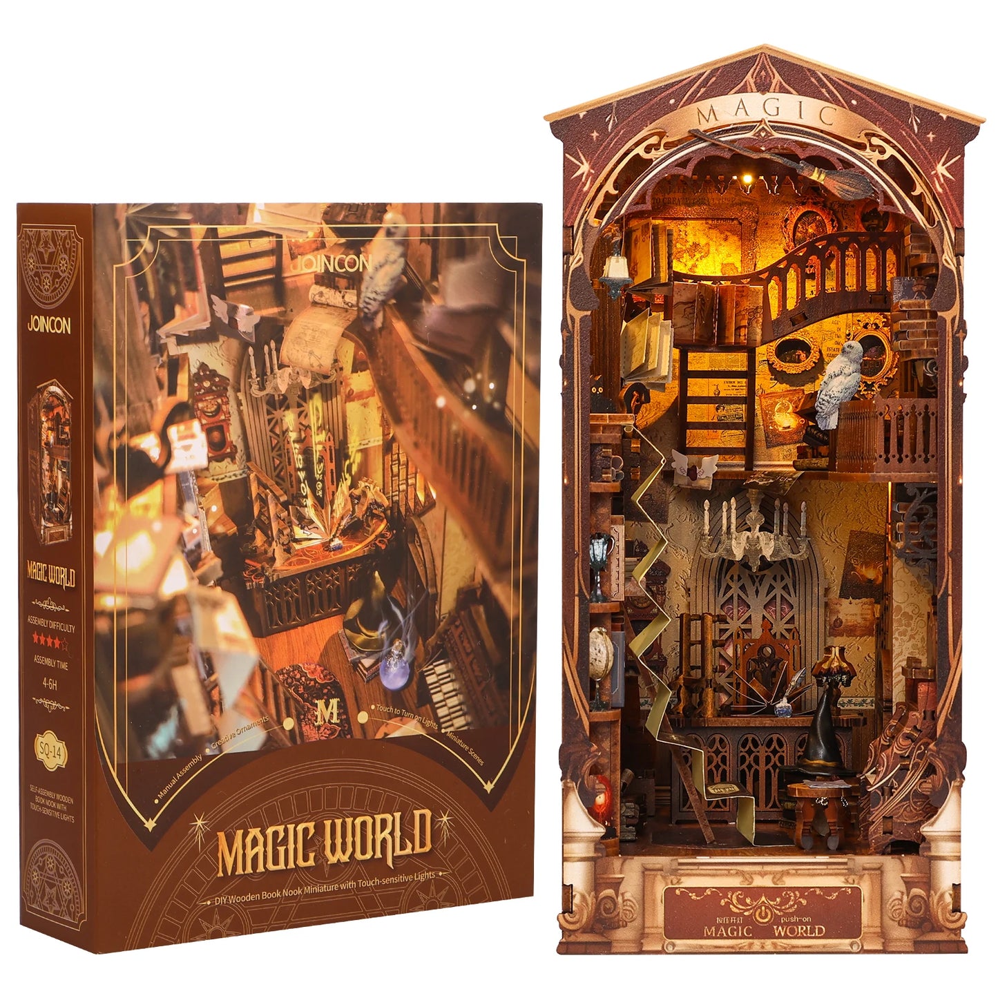 Magic World DIY Book Nook Kit – Wizard Study Room for Fantasy Lovers