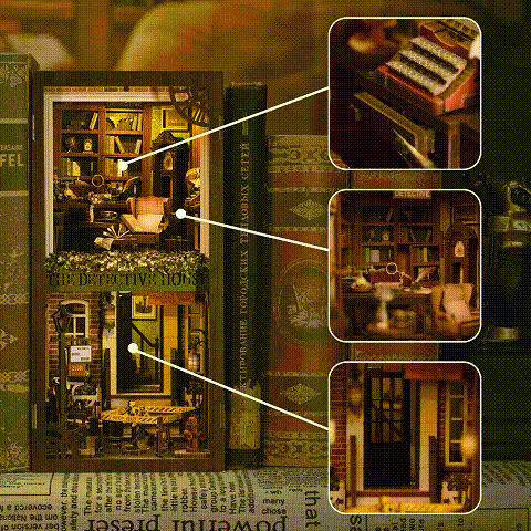 CUTEBEE Book Nook Kit Sets