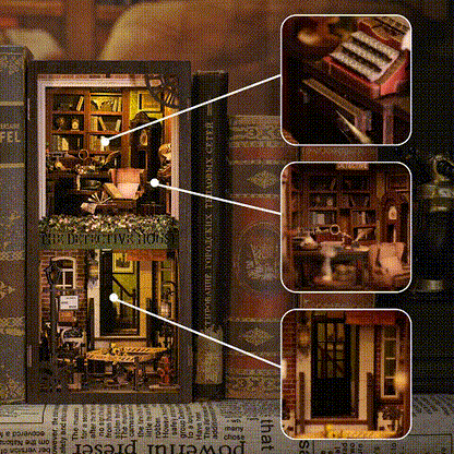 CUTEBEE Book Nook Kit Sets