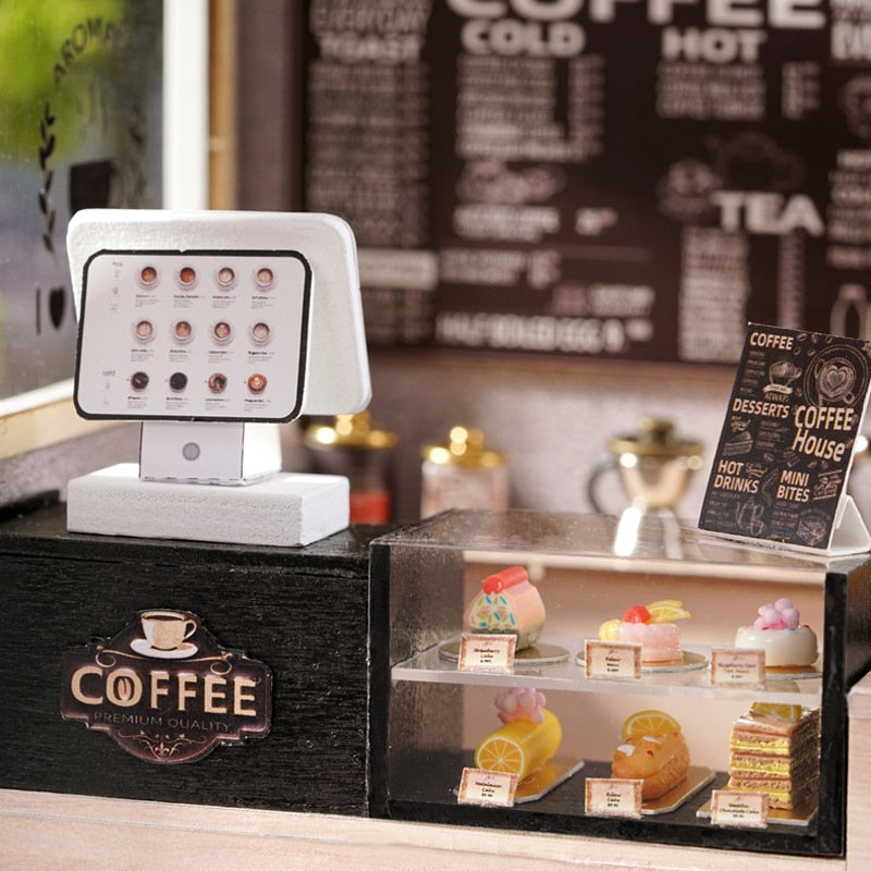Leisurely Coffee Shop DIY Dollhouse Kit