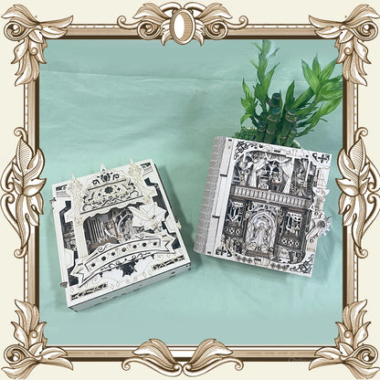 Book of Secrets Wooden 3d wooden puzzle – close-up details