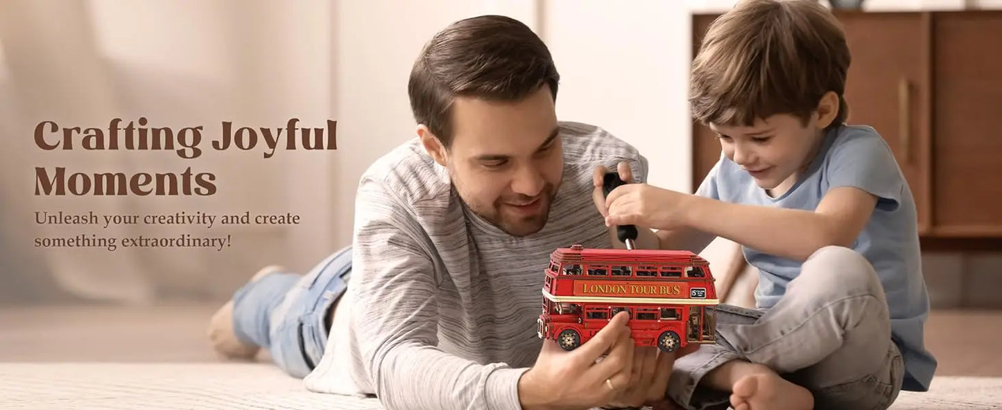 London Tour Bus DIY Miniature House Kit - Interior Design