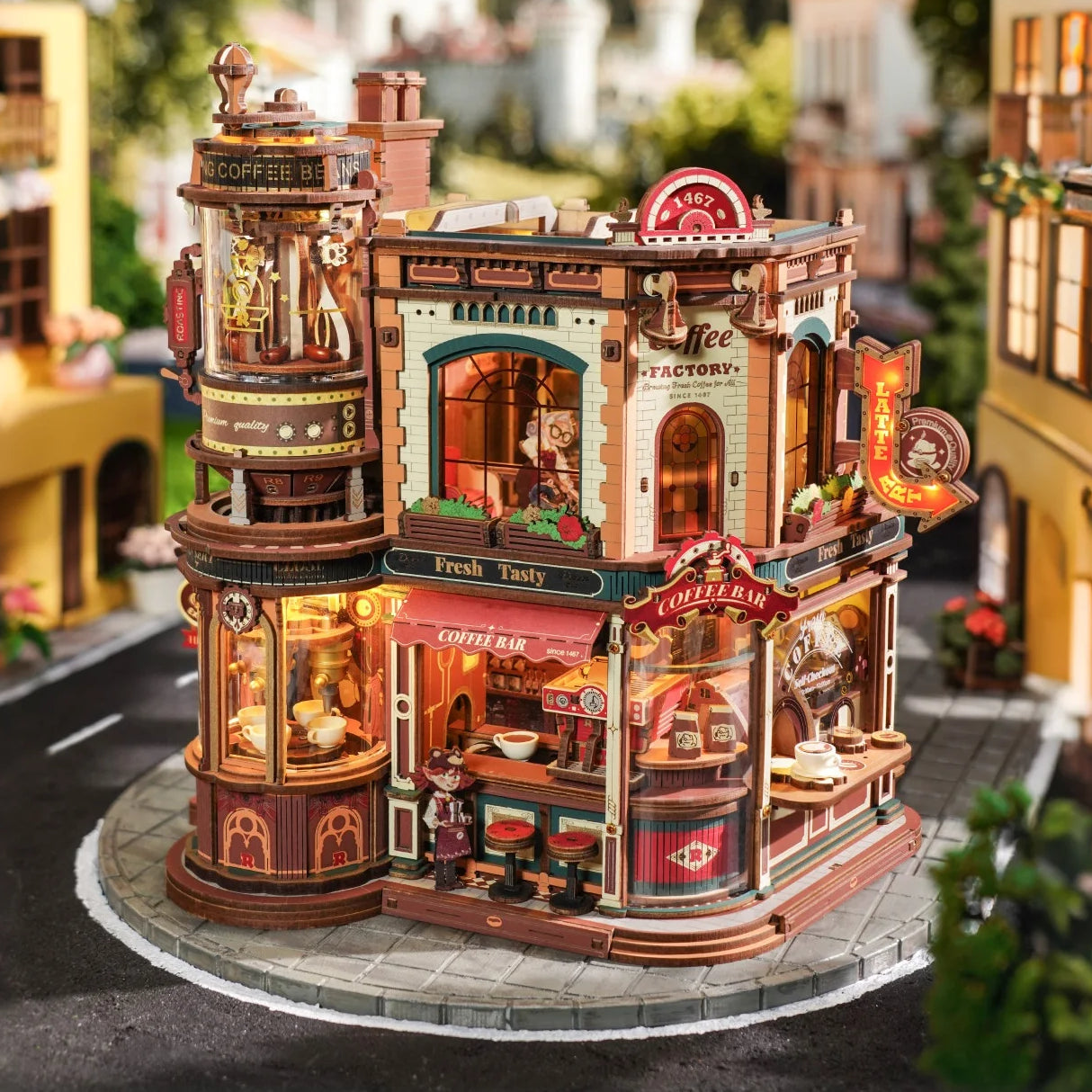Coffee Factory DIY Miniature House Kit - Complete DIY Kit