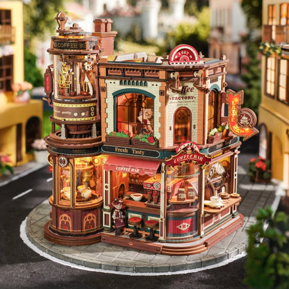 Coffee Factory DIY Miniature House Kit - Complete DIY Kit