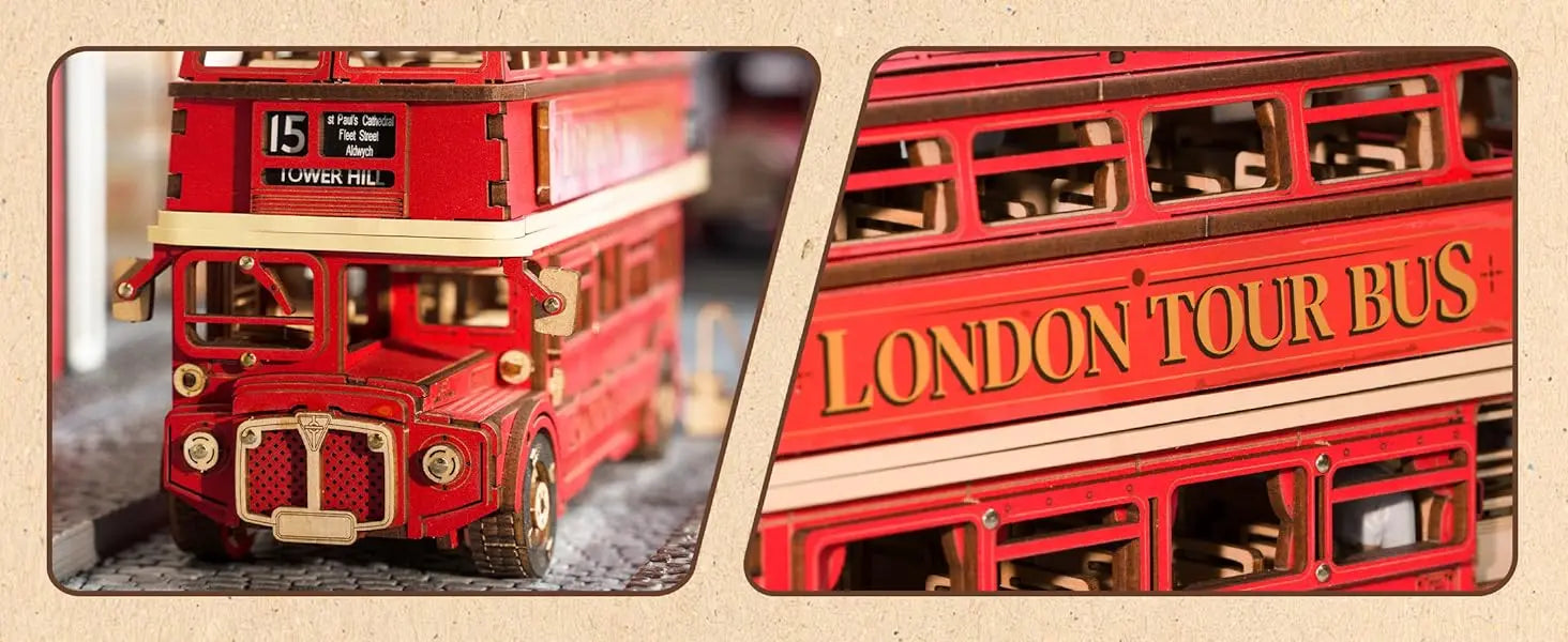 London Tour Bus DIY Miniature House Kit - View 14 of 15