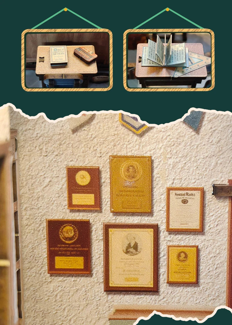 Wooden the Classroom Miniature Student Days 3d wooden puzzle – view 11