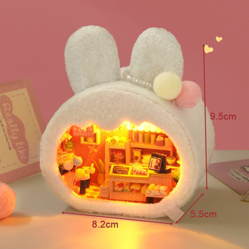 Bear House DIY Miniature House Kit