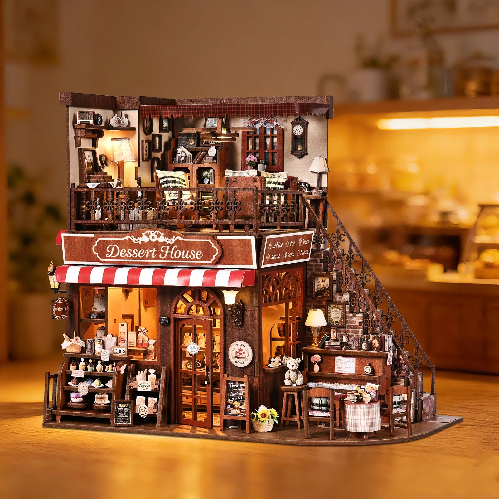 Cute Cake Shop DIY Book Nook Kit - Building Process