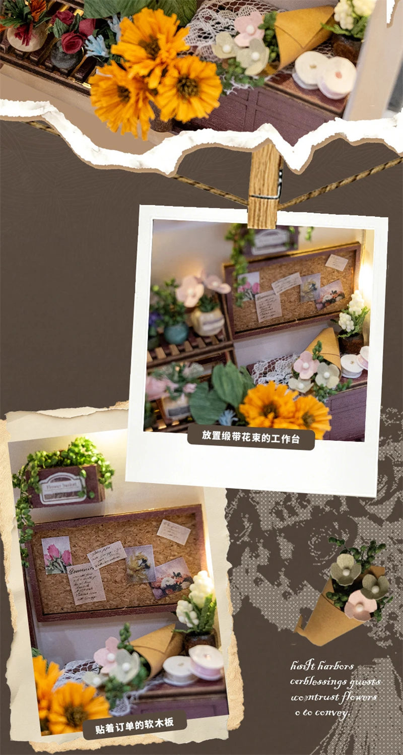 Wooden Sewing Shop Photo Frame Miniature with 3d wooden puzzle – view 23