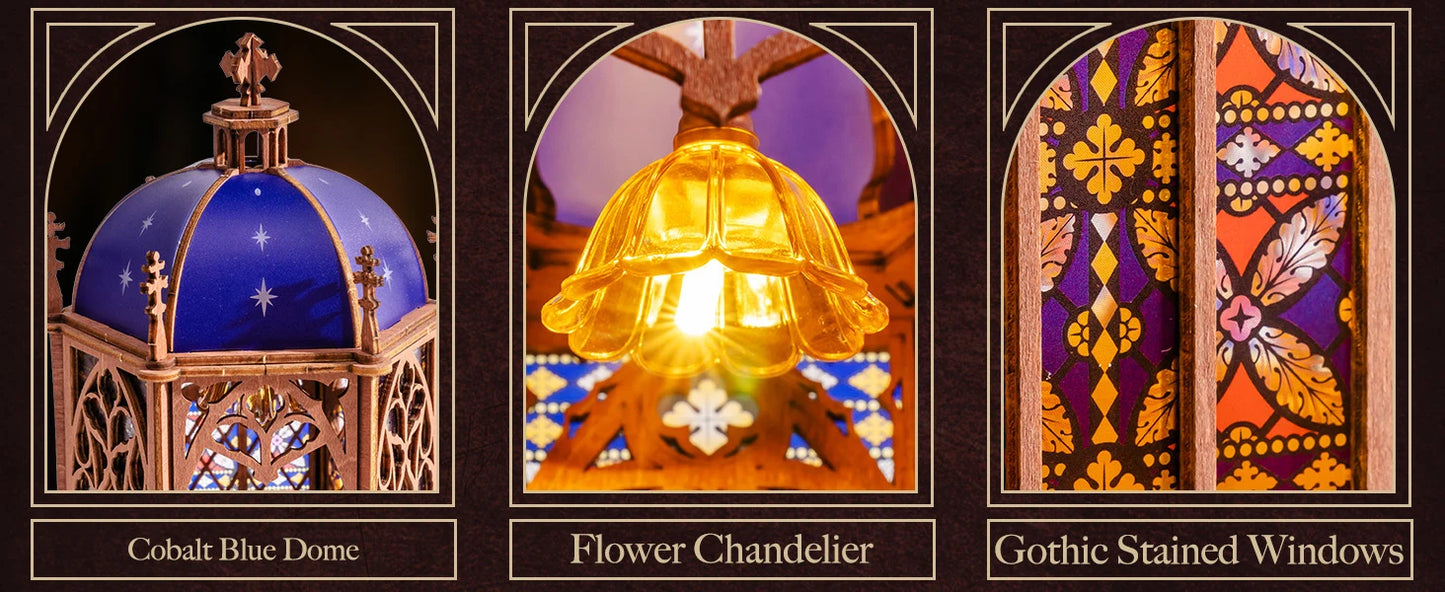 Tg Series Gothic Architecture Building 3 book nook kit – view 11