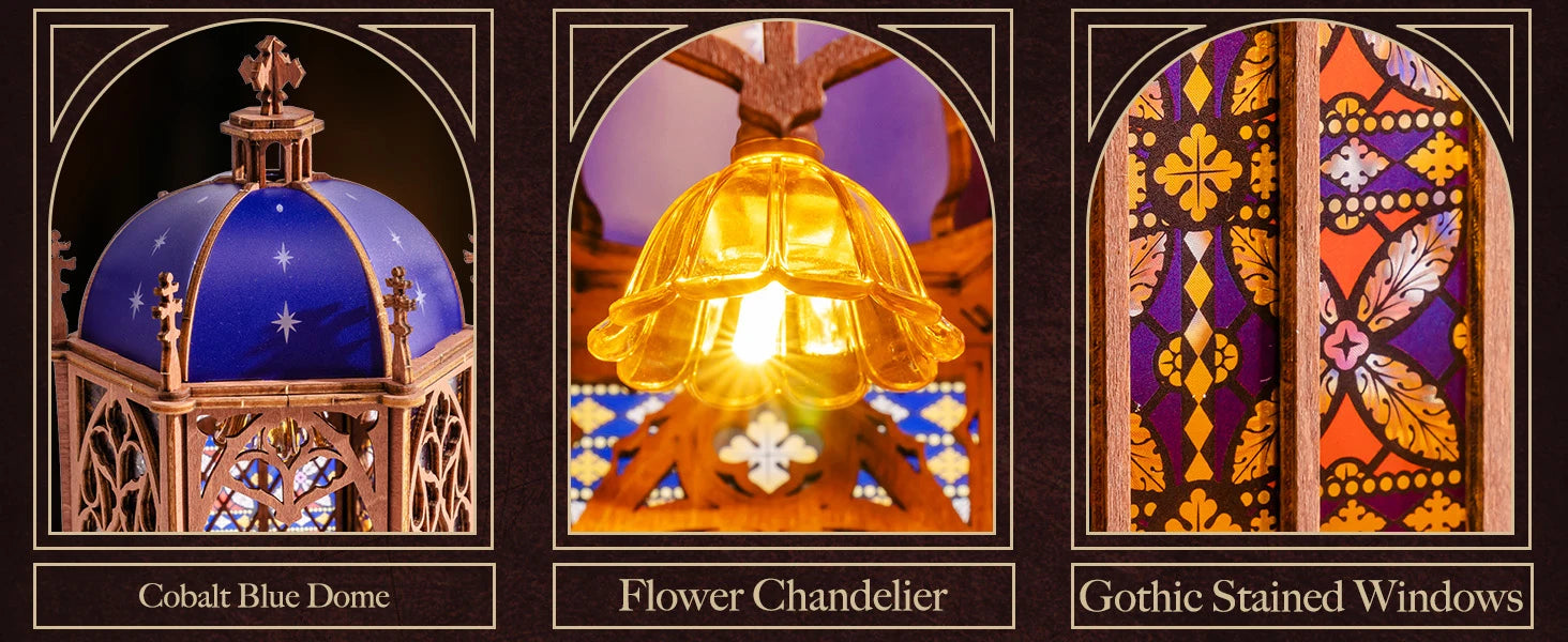 Tg Series Gothic Architecture Building 3 book nook kit – view 11