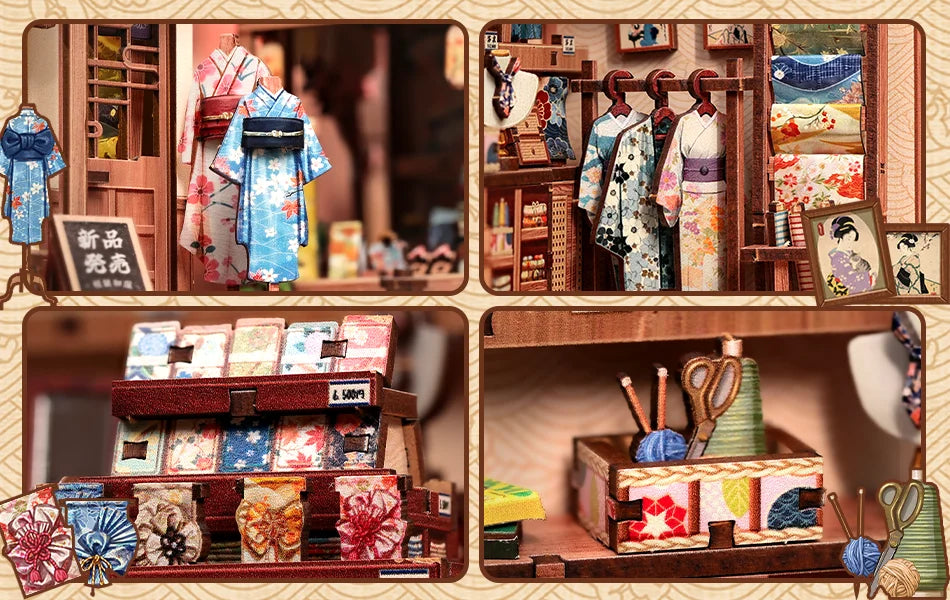 Bookshelf Insert book nook kit – finished result