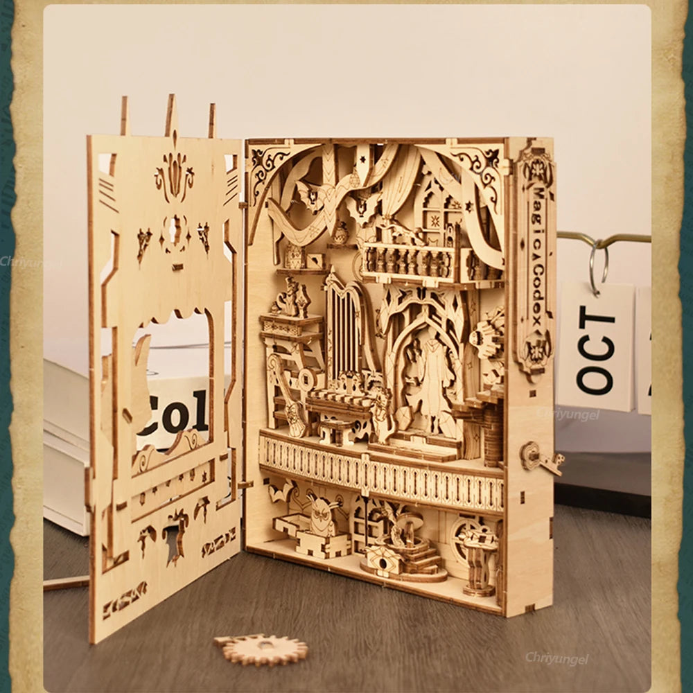 Book of Secrets Wooden 3d wooden puzzle – finished result