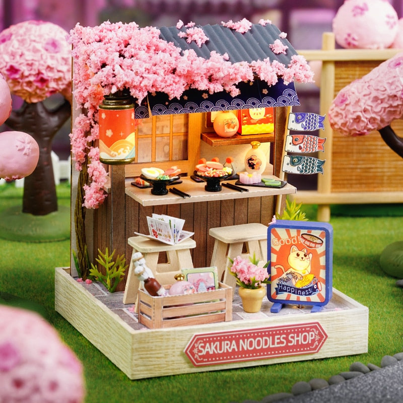 Sakura Noodles Shop DIY Dollhouse Kit