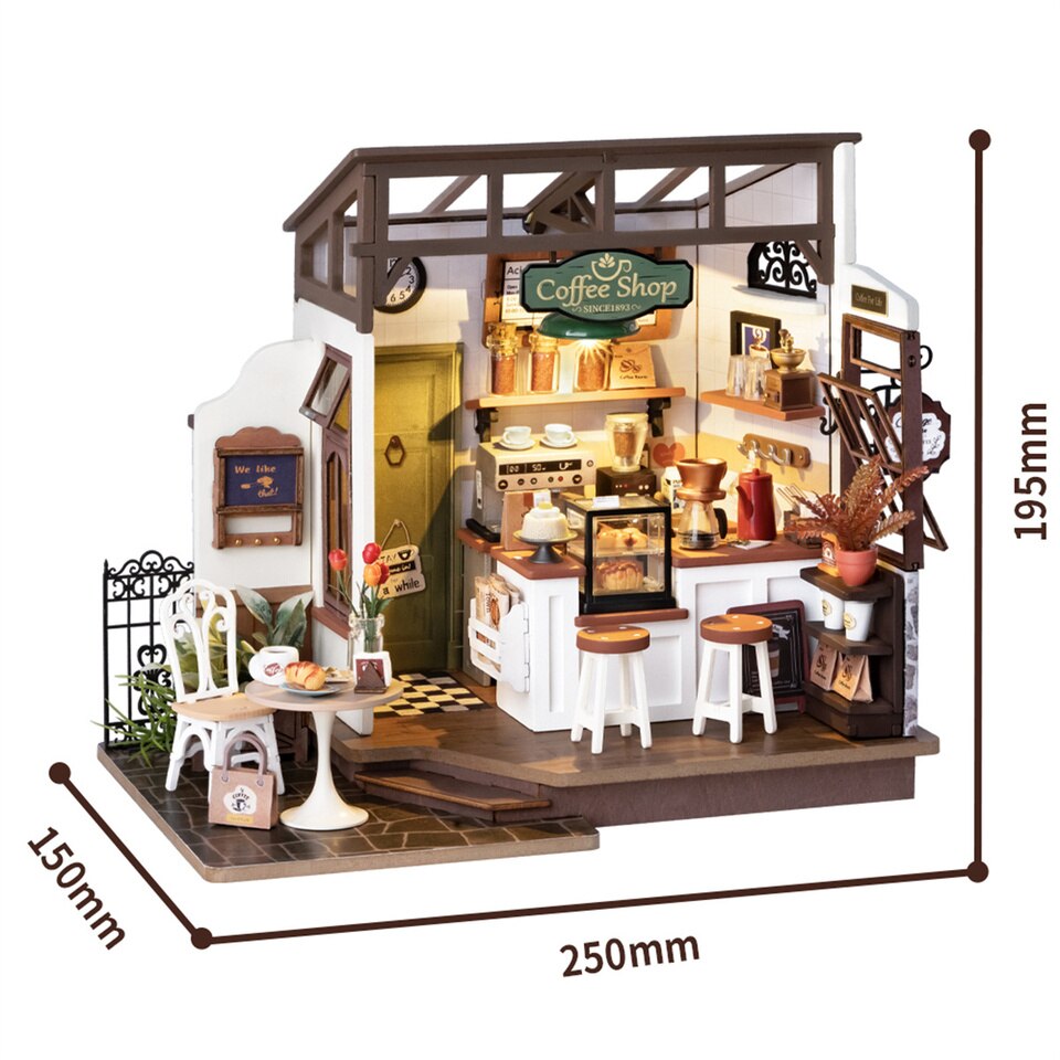 Rolife NO.17 Cafe DIY Dollhouse Kit