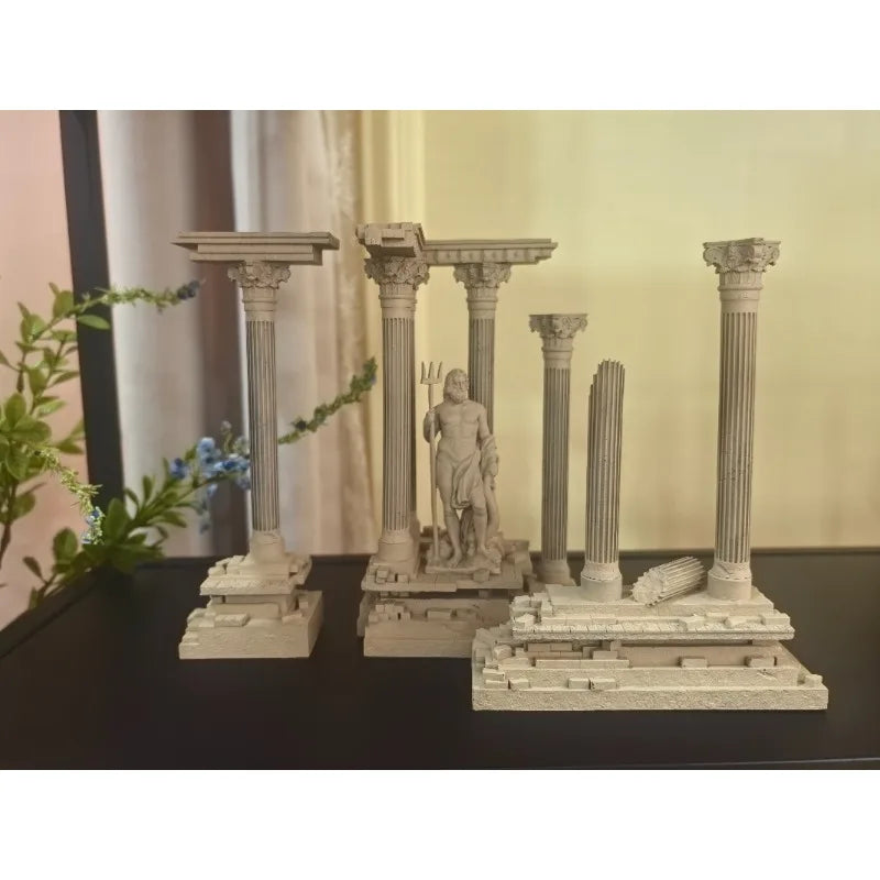 Roman Architecture Resin Statue book nook kit – complete kit
