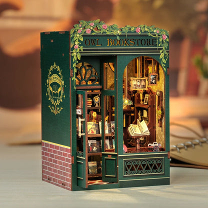 Owl Bookstore DIY Booknook Kit