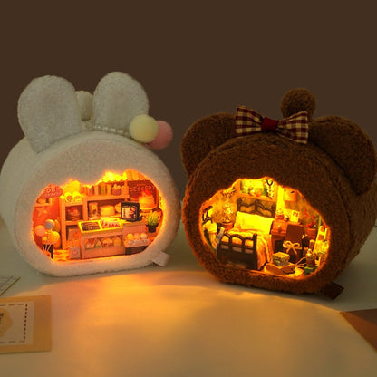 Bear House DIY Miniature House Kit