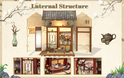 Miniature Bookshelf Insert Wooden book nook kit – view 23