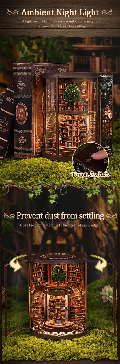 Wisdom Rings Archive DIY Book Nook Kit - Detailed View