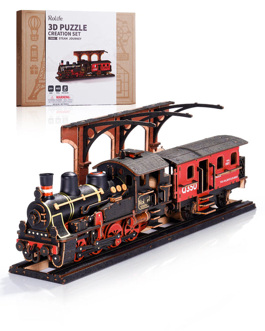 Steam Journey 3D Wooden Train Puzzle by Rolife