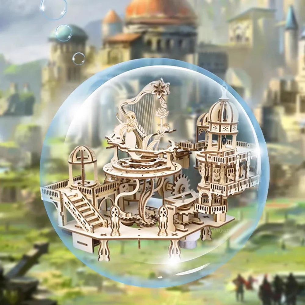 Mystery Island 3d wooden puzzle – display setup