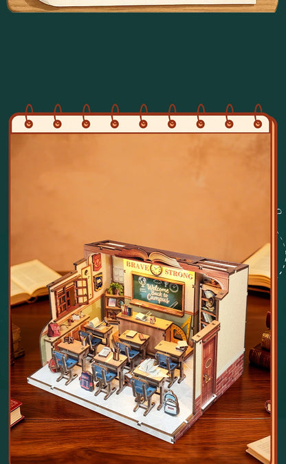 Wooden the Classroom Miniature Student Days 3d wooden puzzle – view 20