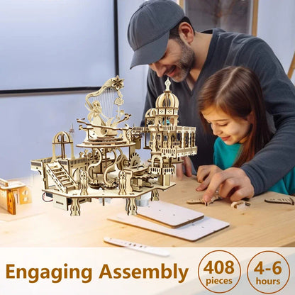 Mystery Island 3d wooden puzzle – building process