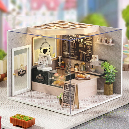 Leisurely Coffee Shop DIY Dollhouse Kit