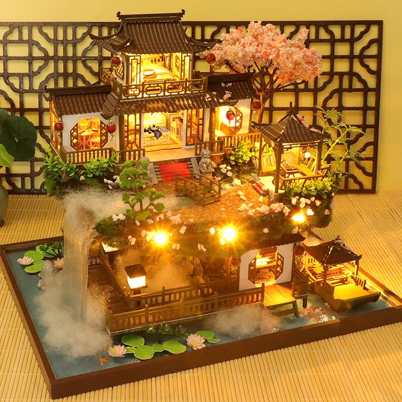 Big Chinese Garden DIY Dollhouse Kit