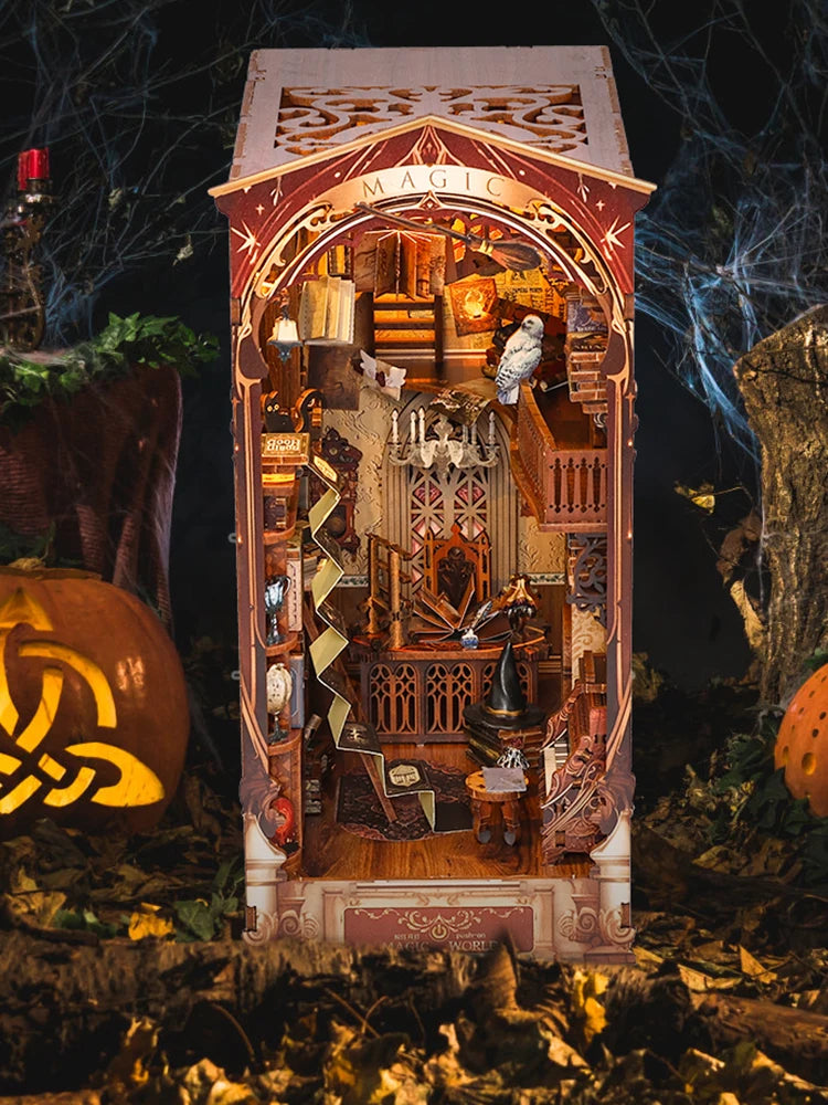 Magic World DIY Book Nook Kit – Wizard Study Room for Fantasy Lovers