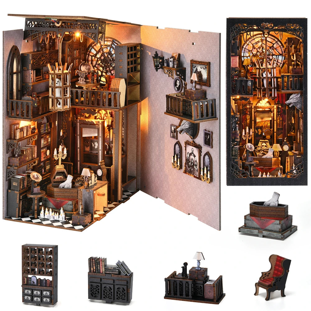 Addams Family Book Nook Kit