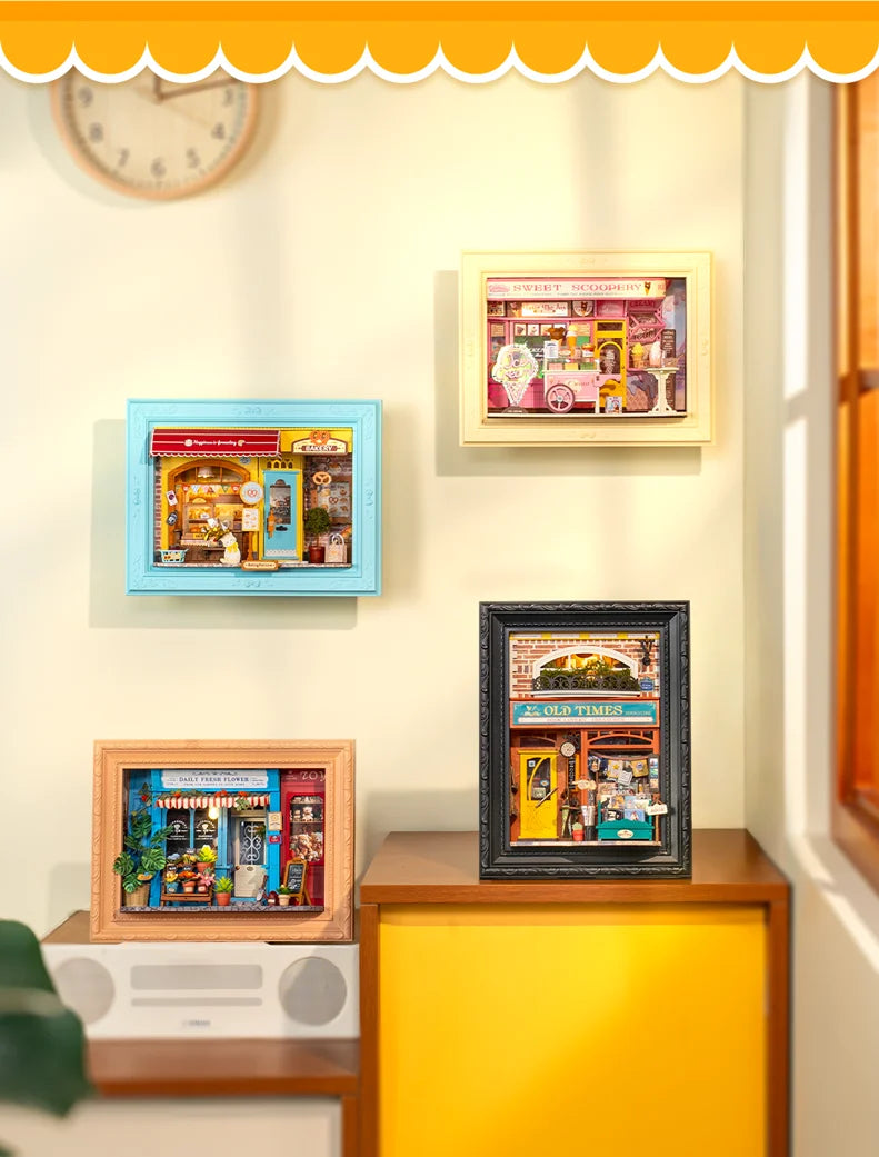 3D Shadow Box LED Light Up with Frame 3d wooden puzzle – finished result