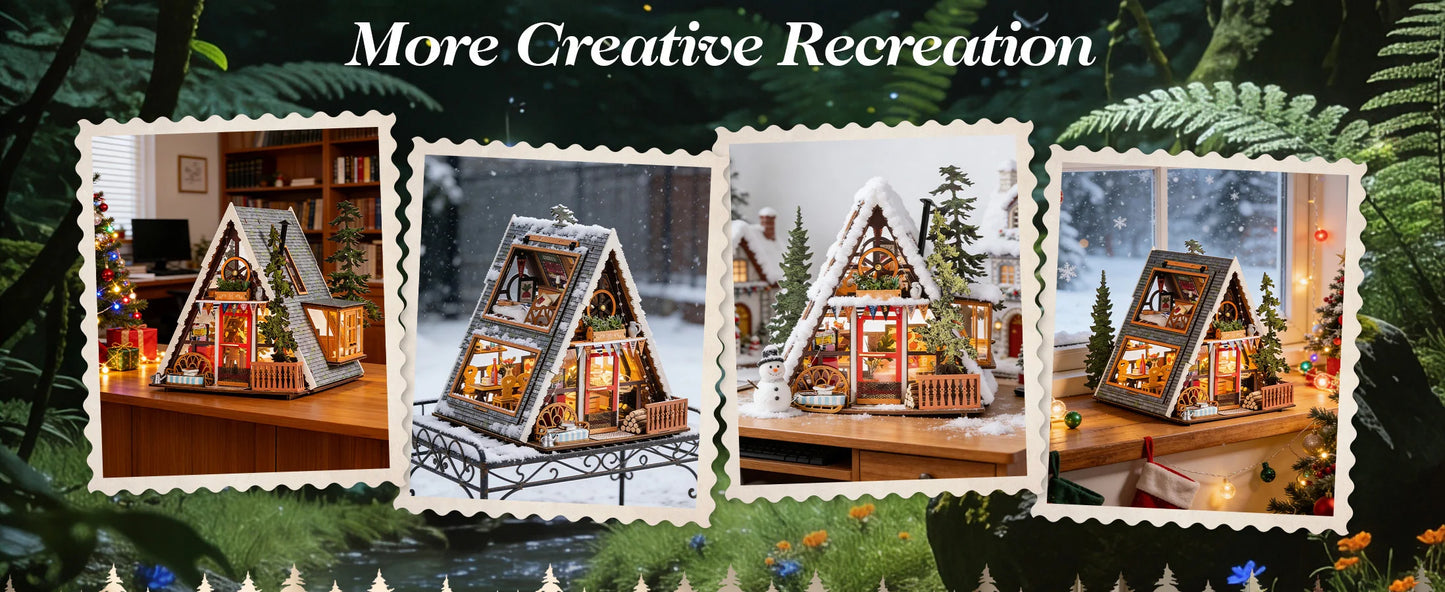 A-frame Cabin 3d wooden puzzle – view 13