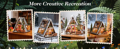 A-frame Cabin 3d wooden puzzle – view 13