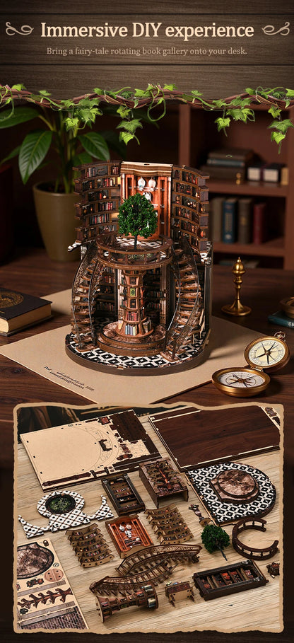 Wisdom Rings Archive DIY Book Nook Kit - Assembly Components