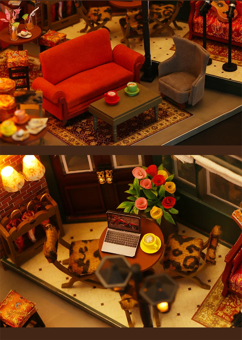 Central Perk Cafe DIY Miniature House Kit - Interior Design
