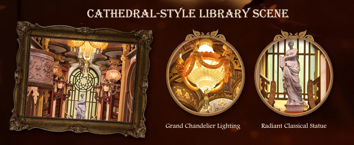 Library of Wonders book nook kit – display setup