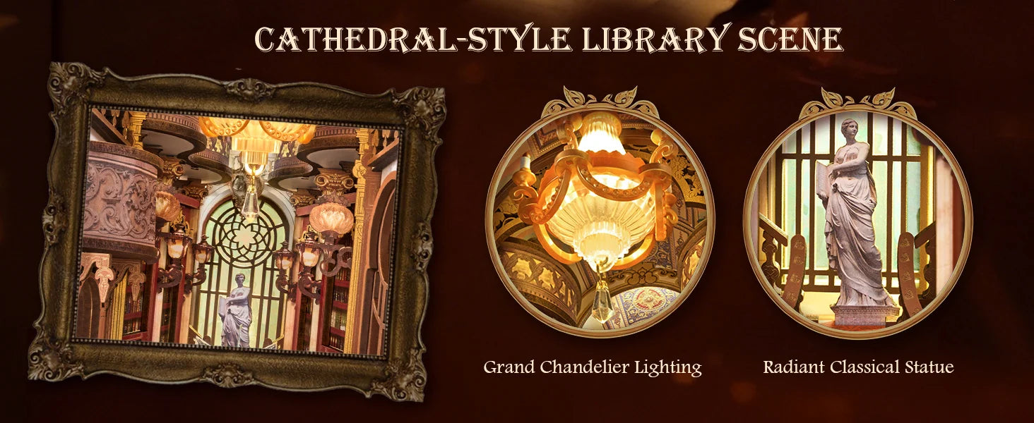 Library of Wonders book nook kit – display setup