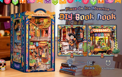 Laser Cut 3D Wooden book nook kit – view 12