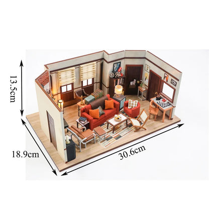 Joey s Apartment DIY Miniature House Kit - LED Lighting Feature