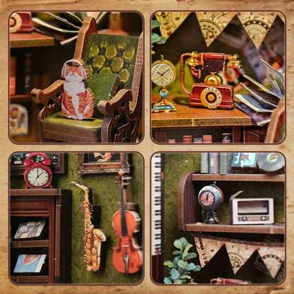 Owl Bookstore DIY Booknook Kit