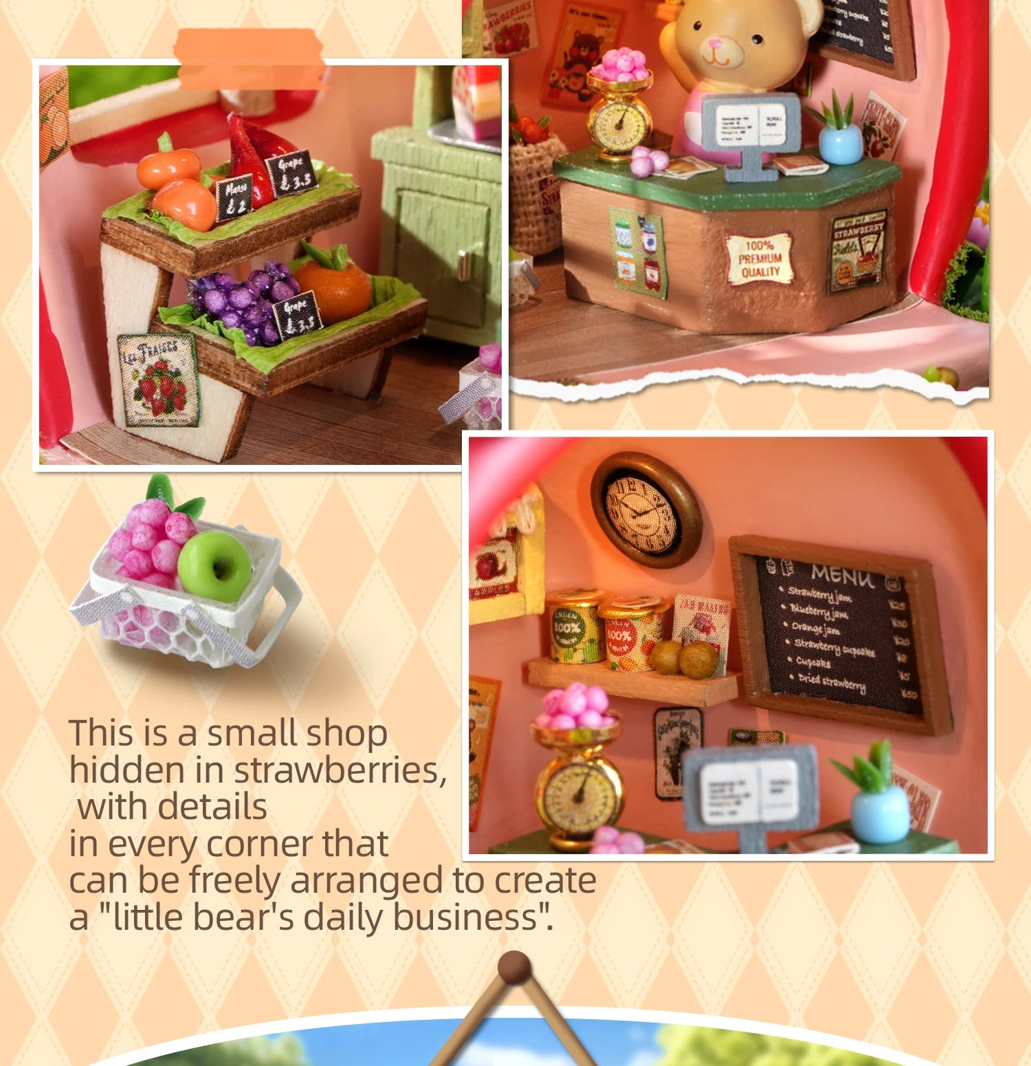 Wooden Miniature Furniture miniature house kit – view 14